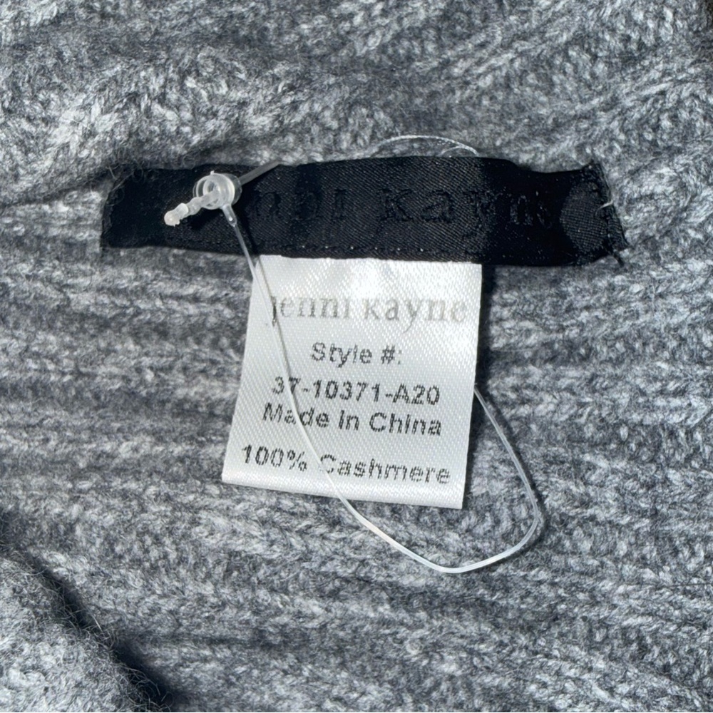LAST CHANCE NWOT Jenni Kayne Cashmere Gray Knit Beanie - Picture 4 of 6